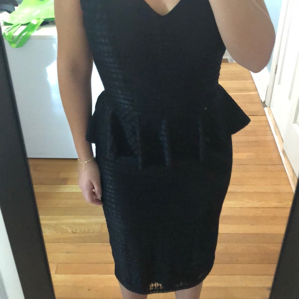 Cynthia Steffe Lace Peplum Dress